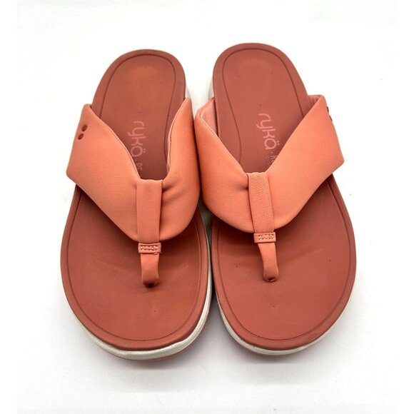 Ryka Timid Sandals Womens Re-Zorb Lite Flip Flop Lightweight Pink Clay 8.5W - Picture 2 of 11